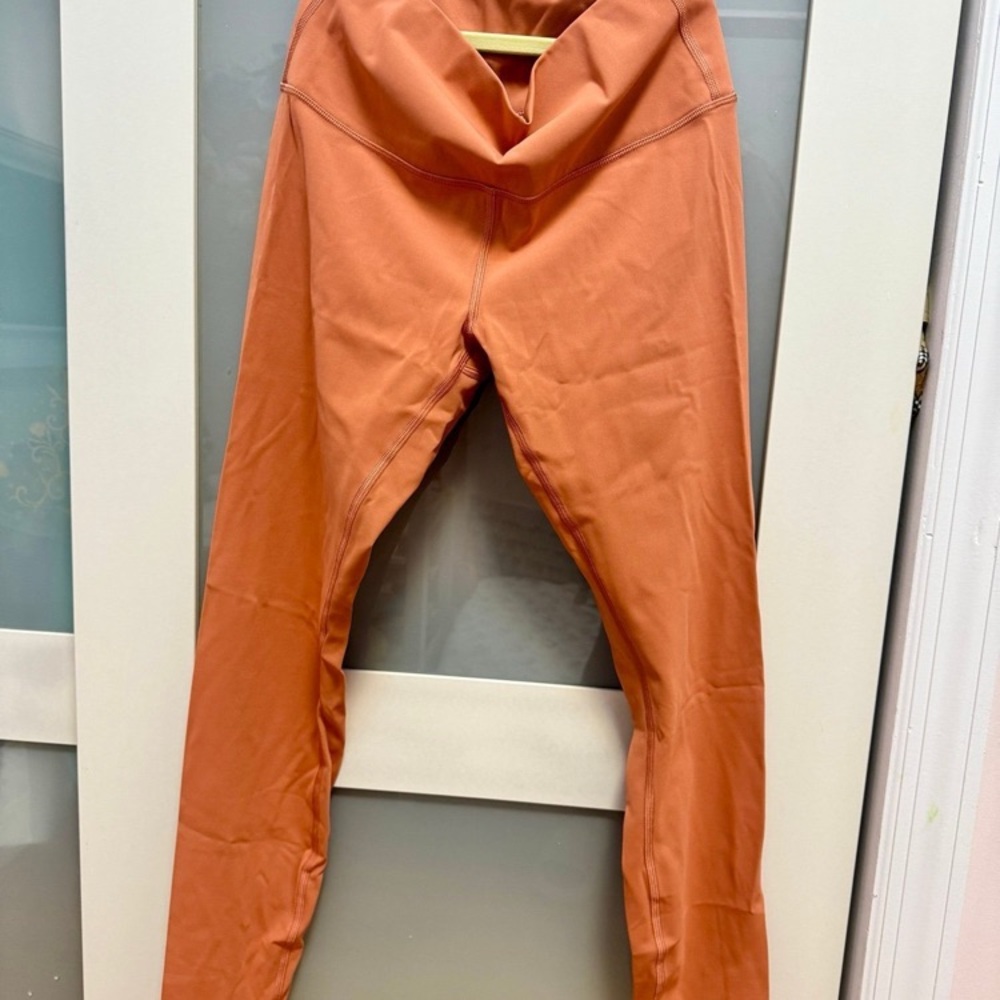 Lululemon Coral High-Waisted Leggings